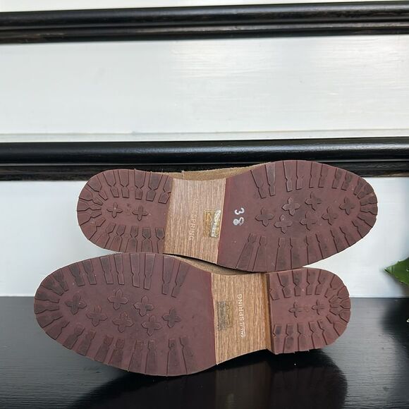 New!  Genuine Leather Chelsea Boots Brown Suede Size 7 gift - Picture 5 of 7